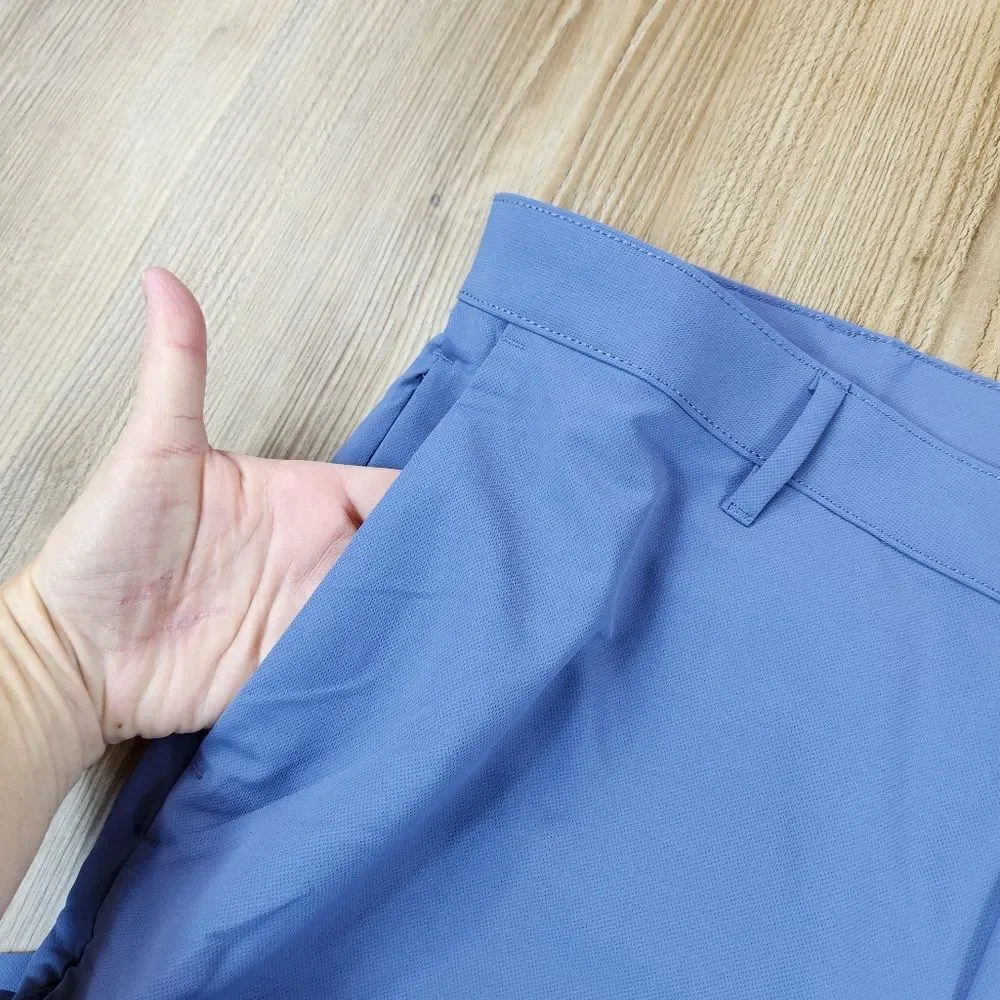 🔸️NWT Banana Republic Blue Flat Front Pants Size 38x32